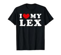 I Love My Lex, Ich Liebe Meinen Lex T-Shirt, Herren, Schwarz, S