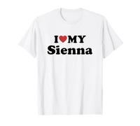 I Love My Sienna Vorname Partner Name Outfit T-Shirt