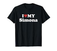 I Love My Simona Vorname Partner Name Outfit T-Shirt
