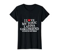 I Love My Toxic Latina Girlfriend Funny Boyfriend On Back Preisgünstiges Grafik-T-Shirt