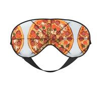 I Love Pizza Doppelseitige weiche Verdunkelungs-Augenmaske für Nickerchen, Nachtschlaf-Augenmaske