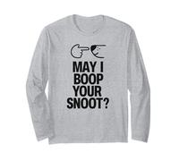 I Love to Boop The Snoot Funny Dog Pet Lover Langarmshirt