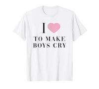 I LOVE TO MAKE BOYS CRY X 100% BOYS TEARS Kawaii Goth Fun T-Shirt