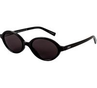 I NEED YOU Sonnenbrille CAPRI für Damen & Herren Oval Retro, UV-400 Schutz, aus Recycelten Materialien gefertigt, Rückseitig Entspiegelt, mit Federscharnieren, inkl. Etui & Tuch, Schwarz