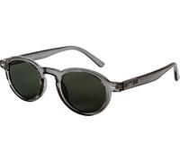 I NEED YOU Sonnenbrille FIJI für Damen & Herren Rund Retro, UV-400 Schutz, aus Recycelten Materialien gefertigt, Rückseitig Entspiegelt, mit Federscharnieren, inkl. Etui & Tuch, Grau