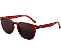 I Need You Sonnenbrille MAUI für Damen & Herren eckig groß, UV-400 Schutz, aus recycelten Materialien gefertigt, rückseitig entspiegelt, mit Federscharnieren, inkl. Etui & Tuch, Dunkelrot