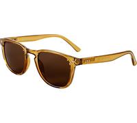 I Need You Sonnenbrille MAUI für Damen & Herren eckig groß, UV-400 Schutz, aus recycelten Materialien gefertigt, rückseitig entspiegelt, mit Federscharnieren, inkl. Etui & Tuch, Golden Grün
