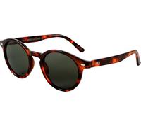 I Need You Sonnenbrille TAHITI für Damen & Herren rund retro, UV-400 Schutz, aus recycelten Materialien gefertigt, rückseitig entspiegelt, mit Federscharnieren, inkl. Etui & Tuch, Havanna