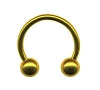 I PIERCING HUFEISEN mit Innengewinde I echt 585 Gelbgold I STÄRKE: 1,2 mm I LÄNGE: 8 mm I KUGEL 3mm I SCHMUCK kaufen im ONLINE SHOP i 46016-8 I