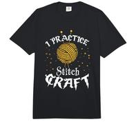 I Practice Stitch Craft - Yarn Knitting - Knitter's Gift Comfort Colors Adult Heavyweight T-Shirt
