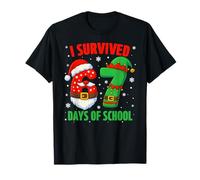 I Survived 67 Days of School Christmas Santa Elf Six Seven T-Shirt
