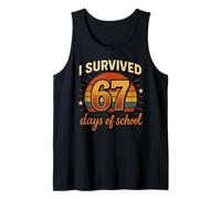 I Survived 67 Days of School Funny Six Seven Teacher Student Tank Top