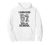 I Survived 67 Days of School Six Seven Teacher Kids Pullover Hoodie