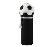 I-TOTAL® - Federmäppchen aus weichem Silikon für die Schule, ausziehbar mit konturierter Form (Football)