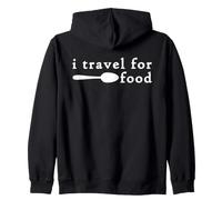 I Travel for Food I Love to Travel for the Food Funny Foodie Kapuzenjacke