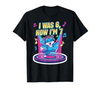 I was 6 Now I'm 7 Lustiges Geburtstags-Fuchs-Design T-Shirt