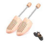 Ianulus Schuhspanner Holz, Extrastark Schuhdehner, Shoe Tree Mit Stahlfeder, Schuhknickschützer aus Naturholz, für Alle Schuhe, Knickschutz, Schuhstrecker atmungsaktiv (41/42)