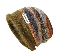 Ianulus Slouchy Beanie Mütze für Damen Herren Winter, Gestrickte Slouchy Thick Skull Cap, Übergroße Lange Slouch Beanie Cap für große Köpfe im Herbst und Winter (DE/NL/SE/PL, Alphanumerisch, M, Grün)