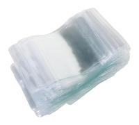 ibasenice 100 Stück PVC Halsketten Organizer und Schmuckbehälter mit Reißverschluss Versiegelte Beutel zum Aufbewahren von Ringen und Kleinen Knöpfen Verhindern Verfärbung