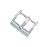 ibasenice 2 Stück Edelstahl Uhrenarmband Schließe 20mm Uhrenverschluss für Leder Silikon Elektronische Armbänder Silber Schwarz