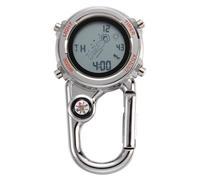 ibasenice 2 Stück Multifunktionale Clip Uhr für Rucksack Robuste Taschenuhr für Outdoor Aktivitäten Unisex Fob Uhr für Klettern Orange für