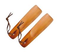 ibasenice 2 Stück Schuhlöffel Holz Ergonomischer Handgriff Glatte Oberfläche Langlebiger Schuhanzieher Hebevorrichtung für Herren Damen Senioren Schuhe Leicht Anziehen