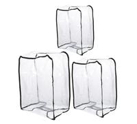 ibasenice 3 Stück Gepäckset PVC Kofferschutzhülle Halbtransparent Wasserabweisend Verschleißfest Kofferhülle Mit Reißverschluss Für Reisen