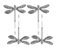 ibasenice 4 Stück pack Libellen Haarnadel aus Legierung Elegante Libellen Haarschmuck für Damen Langlebige Kleine Haarspange im Ländlichen Stil für Täglichen Gebrauch