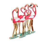 ibasenice Flamingo Brosche Modebrosche aus Legierung Rosa Brustnadel für Kleidung und Party Kreative Schmuckanstecknadel für Frauen und Mädchen