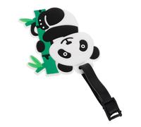 ibasenice Kofferanhänger Lustiger Gepäckanhänger aus Silikon mit Kreativem Design Panda für Einfache Identifikation und Reisegepäck für Business und