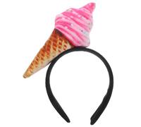 ibasenice Leichtes Eiscreme Haarreif mit Gewebe Eleganter Kopfschmuck für Candy Kostüm Damen bei Festivals und Reisen