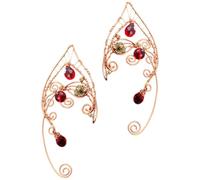 ibasenice Ohrklemmen Feenohrringe 1 Paar Vintage Ohrmanschetten ohne Ohrlochstechen Komfortabel Hautfreundlich Cosplay Renaissance Accessoires