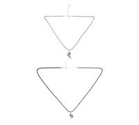 ibasenice Paar Halsketten Valentinstag Teufel Engel Anhänger Schwarze Kordel Modisches Schmuck Accessoire für Frauen Männer