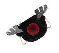 ibasenice Plüsch Umhängetasche Elchform Mittelgroße Weihnachts Umhängetasche aus Robustem Material Damen Schultertasche für Alltag Shopping und Reisen