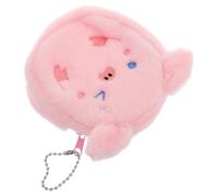 ibasenice Plüschgeldbörse Schweinchen Klein mit Reißverschluss Kleiner Münzbeutel Cartoon Motiv Damen Münzportemonnaie für Kopfhörer und Schlüssel