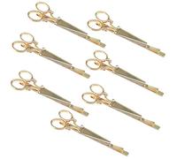 ibasenice Scheren Haarnadel 7 Stück für Damen Haarstyling Metall Haarspangen Goldfarbene Haarklammern für Alltag und Besondere Events