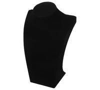 ibasenice Schmuckständer Halskettenhalter 20cm Hoch Schwarzer Halsketten Organizer mit Halsförmigem Design Schmuckporträtständer zur Schmuckaufbewahrung für Wohnzimmer und Badezimmer