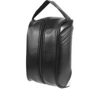 ibasenice Schuhtasche aus Leder für Golfschuhe Tragbare Schuhaufbewahrungstasche in Schwarz Geeignet für Fußball und Radfahren Multifunktional und Kompakt