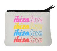 Ibiza Love Münztasche, Neopren, bunt, 10 x 11 cm, Weiß