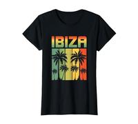 Ibiza Retro Style T-Shirt 2021/2022 T-Shirt, Damen, Schwarz, XL