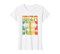 Ibiza Retro Style T-Shirt 2021/2022 T-Shirt, Damen, Weiß, L