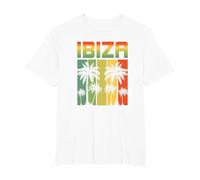 Ibiza Retro Style T-Shirt 2021/2022 T-Shirt, Herren Große Größen, Weiß, 5X Tall