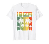 Ibiza Retro Style T-Shirt 2021/2022 T-Shirt, Herren, Weiß, L