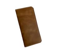 iblunt Reisepasshülle aus echtem Rindsleder, Reisebrieftasche, langes Dokument, Reisepass, Kreditkarte, Impfkartenhülle, Zubehör, Geld, Banknote, Bordkarte, 8 Zoll * 4 Zoll, Braun 2022