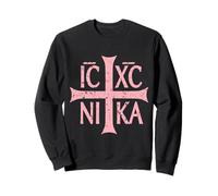 IC XC Nika Kreuz Christogramm Orthodox Christian Frau Mädchen Sweatshirt