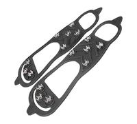 Ice Cleats for Boots - 2 x Fall-Proof Snow Shoe Spikes | 8-stud Anti-Slip , Easy on-Off, Outdoor Safety Gear for Men, Women, Winter Hiking, Walking, Snow Ice