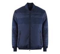 Ice Iceberg - Einfarbige, wattierte Bomberjacke in Marineblau S