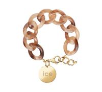 ICE Jewellery - Chain Bracelet - Brown tan - Kettenarmband mit XL-Maschen für Frauen, geschlossen mit einer goldenen Medaille (021230)