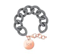 ICE - Jewellery - Chain bracelet - Chic grey - Rose-gold - Kettenarmband mit graufarbenen XL-Maschen für Frauen, geschlossen mit einer roségold Medaille (020930)