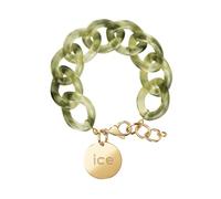 ICE Jewellery - Chain Bracelet - Opaline green - Kettenarmband mit XL-Maschen für Frauen, geschlossen mit einer goldenen Medaille (021229)